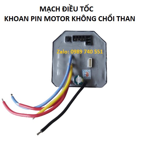 Mạch điều chỉnh tốc độ khoan pin-bu lông 3 chế độ motor không chổi than