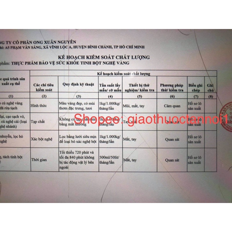 100% Tinh Bột Nghệ Vàng Xuân Nguyên - giúp chống lão hóa các tế bào, ngăn ngừa và hỗ trợ điều trị biến chứng gây ung thư