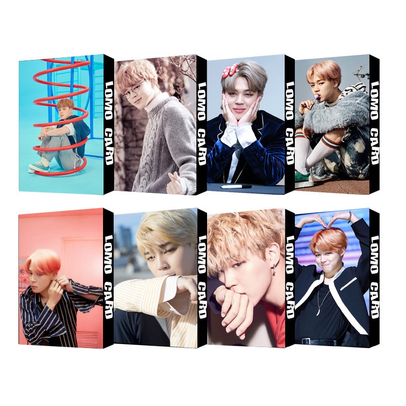 Lomo card BTS lomo Jimin bộ ảnh hộp 30 ảnh thẻ hình nhóm nhạc idol Hàn quốc