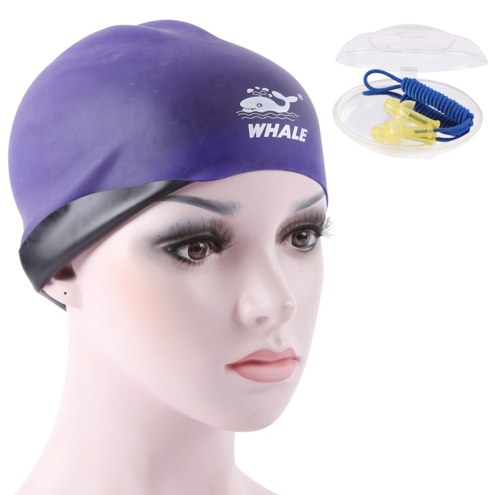 Mũ bơi 3D 2 mặt Whale CAP-1800