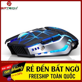 Mouse t-wolf q15 led rgb chuột máy tính chuyên game bluetooth