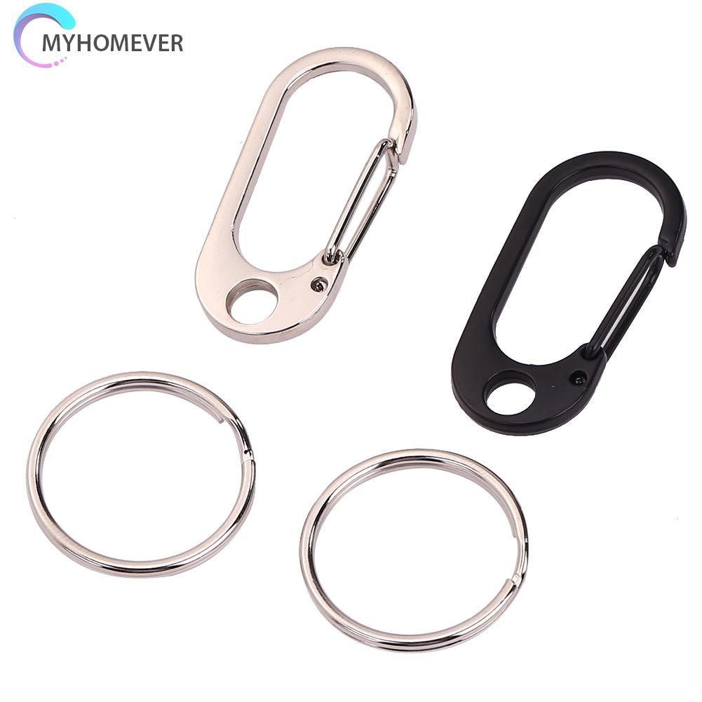 Móc khóa bằng hợp kim kẽm màu đen/bạc dùng cho các hoạt động ngoài trời