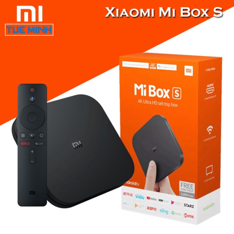 GIÁ ĐI SĂN Android Tivi Box Xiaomi Mibox S - Hàng Digiworld phân phối chính hãng $$$