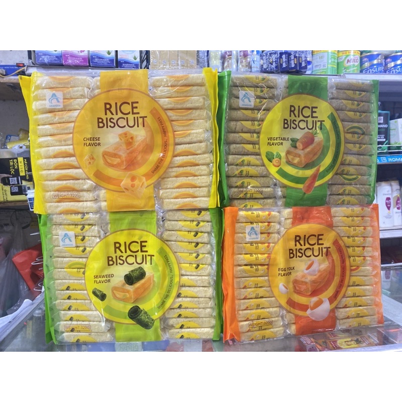 Bánh Gạo Rice Biscuit Asiafood 320g