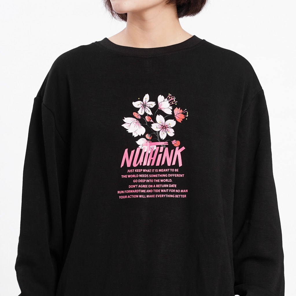 Áo SWEATER FLOWER Unisex N7 Dài Tay Oversize Nỉ Nam Nữ Basic Form Rộng Hàn Quốc Ulzzang Phong Cách Cá Tính | BigBuy360 - bigbuy360.vn