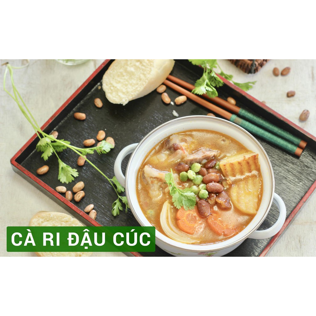 Combo 6 - Đậu lăng đỏ nguyên hạt &amp; Đậu cúc &amp; Đậu đỏ tây (mỗi túi 250g)