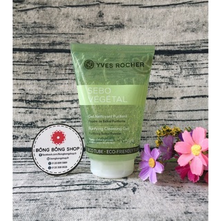 Gel rửa mặt Yves Rocher Sebo Végétal 125ml cho da dầu (bột Baïkal)