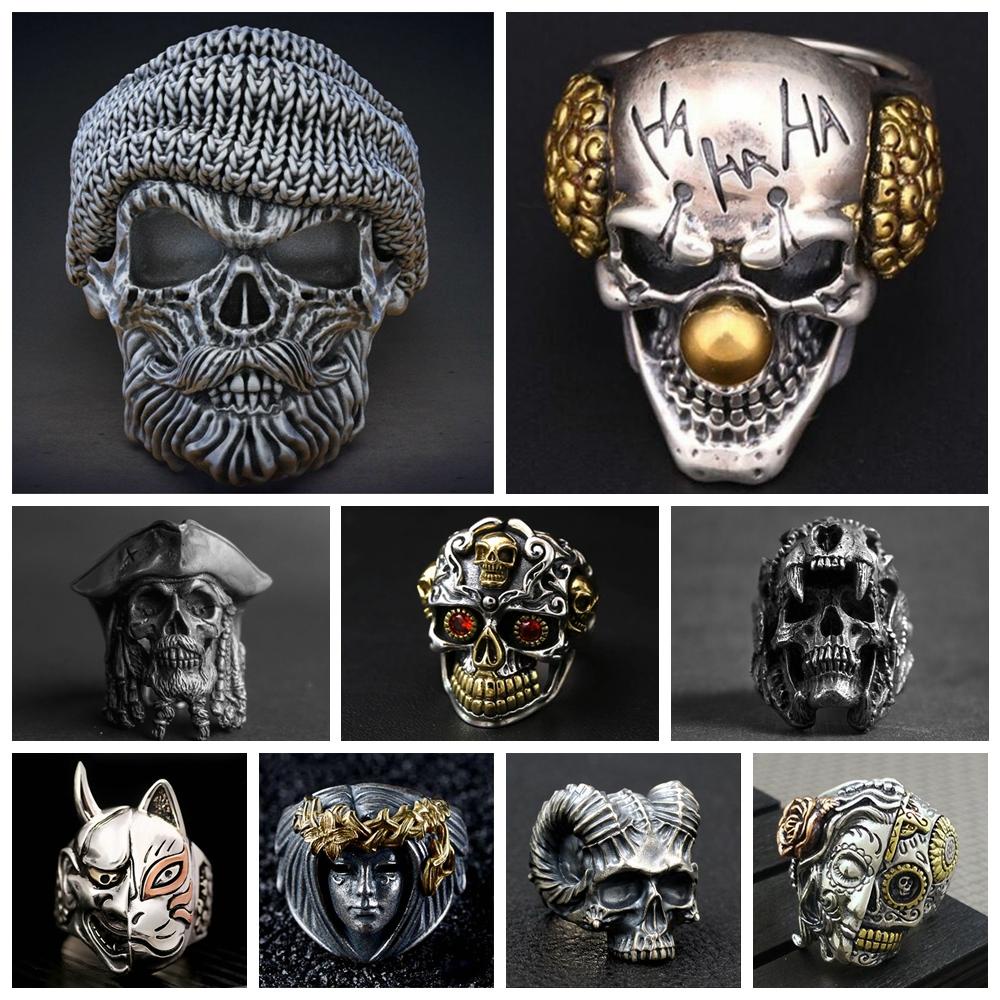 Nhẫn Chiến Binh Thời Trang Hip Hop Gothic Cổ Điển Mẫu Mới