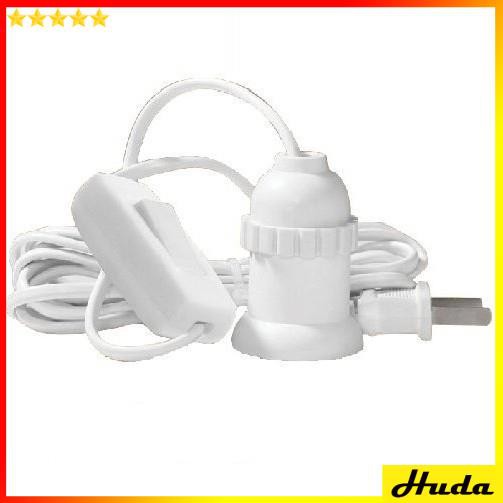 Dây đuôi đèn treo E27 có công tắc phích cấm 2.5m dây  DSG