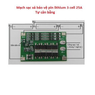 Mạch sạc 3S 25A