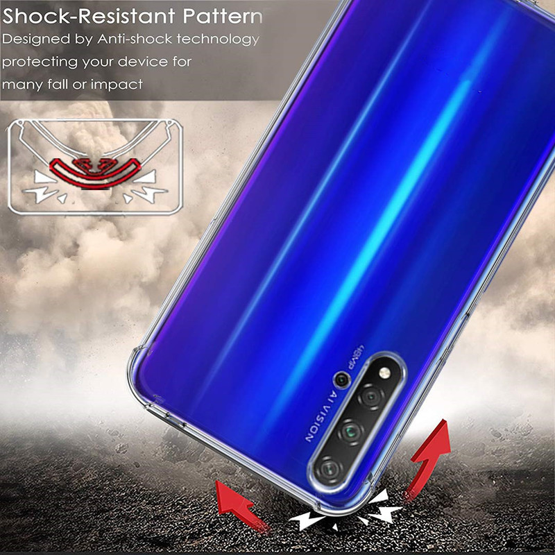 For Huawei Nova 7 Pro 7i Nova 7 6 SE 5T Nova 4 4e 3 3i 3e 2i Y6 Y7 Pro Prime 2019 Case Anti-fall Crystal Clear Silicone Phone Cover