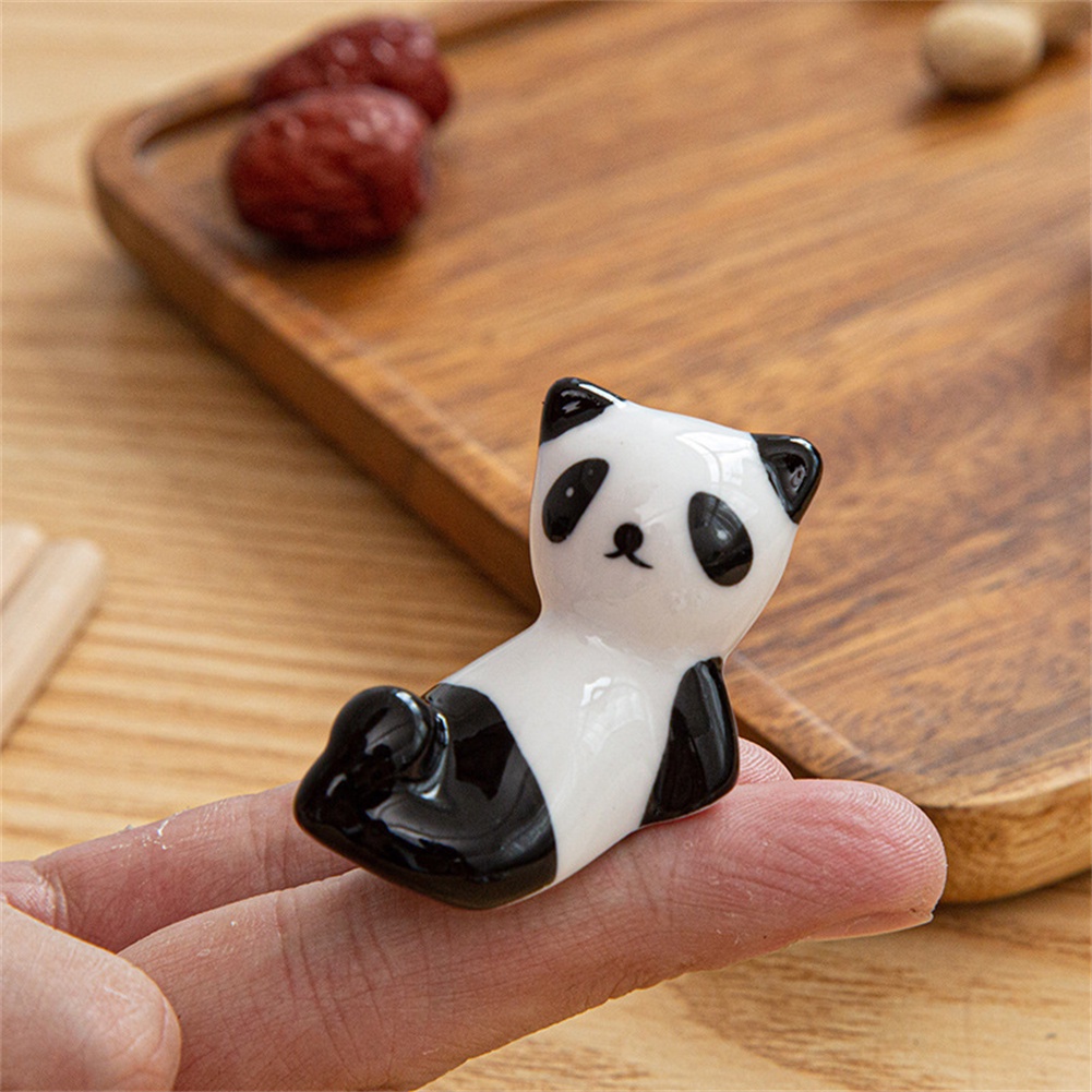 Sáng Tạo Panda đũa còn lại dễ thương gốm đũa giữ phim hoạt hình giá Panda đũa giữ đũa Mat chủ thời trang bộ đồ ăn nhà bếp công cụ nguồn cung cấp