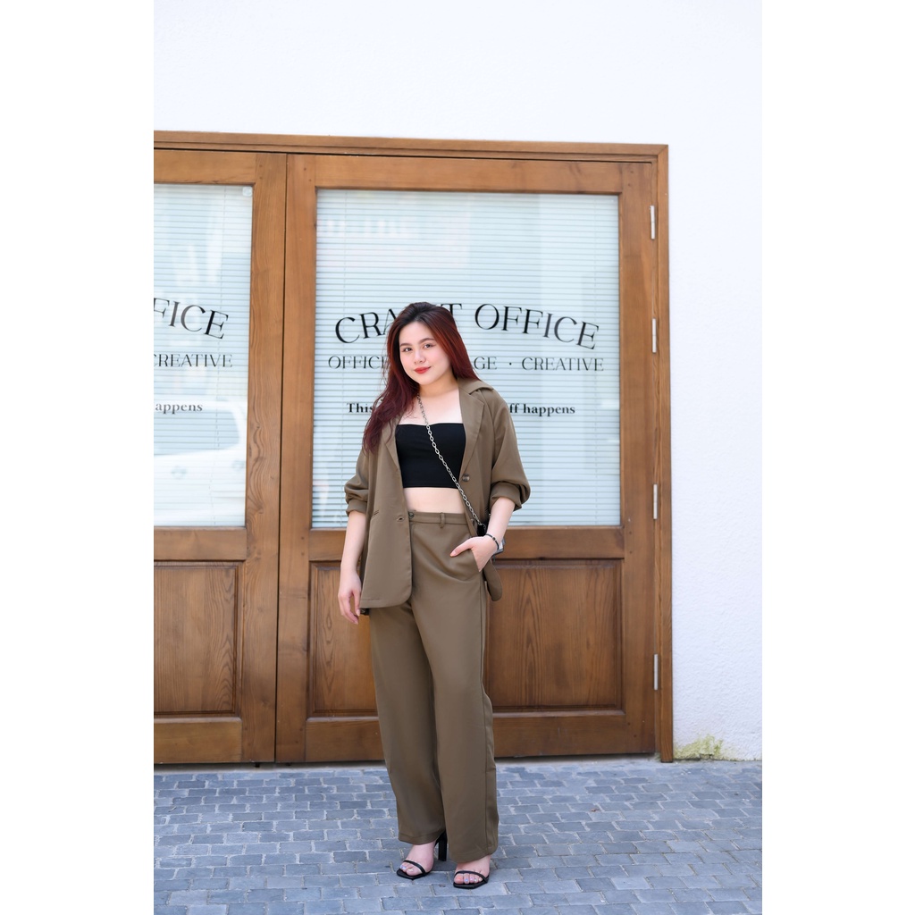 Quần suông ⚡️𝐁𝐈𝐆𝐒𝐈𝐙𝐄⚡️ dáng basic, hack dáng, che khuyết điểm - Basic Pants