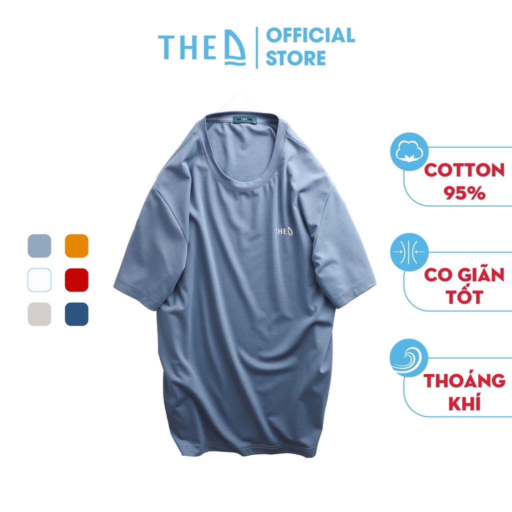 Áo Phông Nam The D Cổ Tròn Dáng Regular Fit, Chất Liệu Cotton Mềm Mịn, Thấm Hút Mồ Hôi Tốt AP 5501