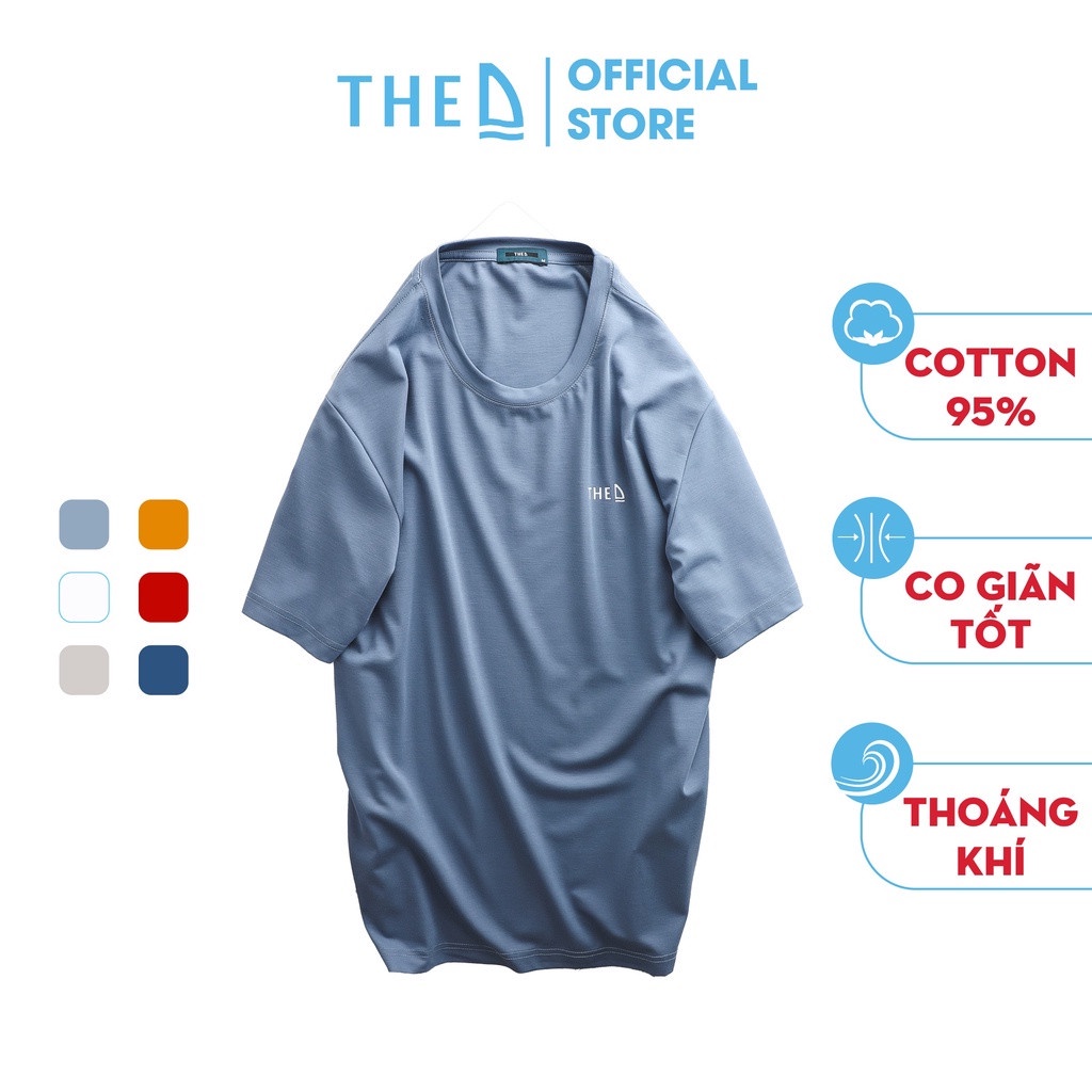 Áo Phông Nam The D Cổ Tròn Dáng Regular Fit, Chất Liệu Cotton Mềm Mịn, Thấm Hút Mồ Hôi Tốt AP 5501