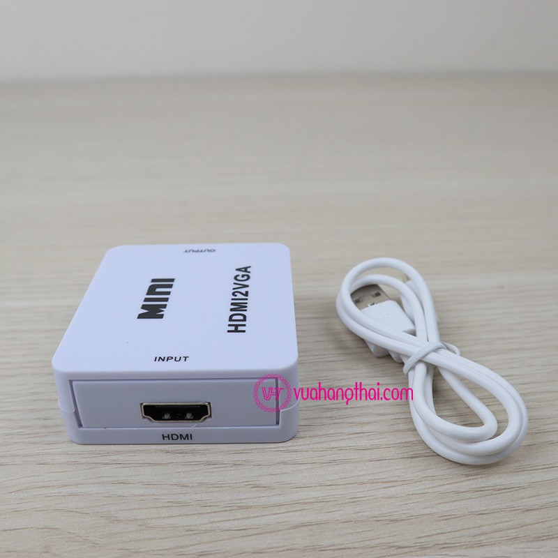 Bộ Chuyển Đổi HDMI Sang VGA - HDMI to VGA, Chip HW2019 - FullHD 1080P