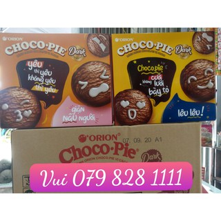 (Cảm Xúc Vui Nhộn) BÁnh Choco.Pie Dark vị Cacao 360gr