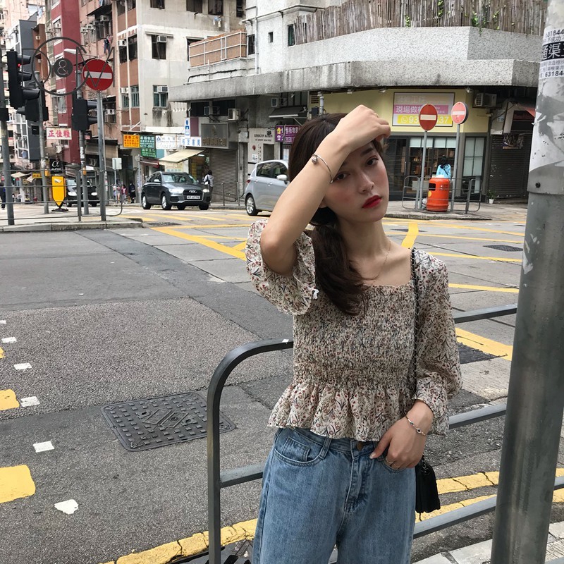 Áo Voan Hoa Phối Ren Hở Lưng Quyến Rũ Cho Nữ | BigBuy360 - bigbuy360.vn