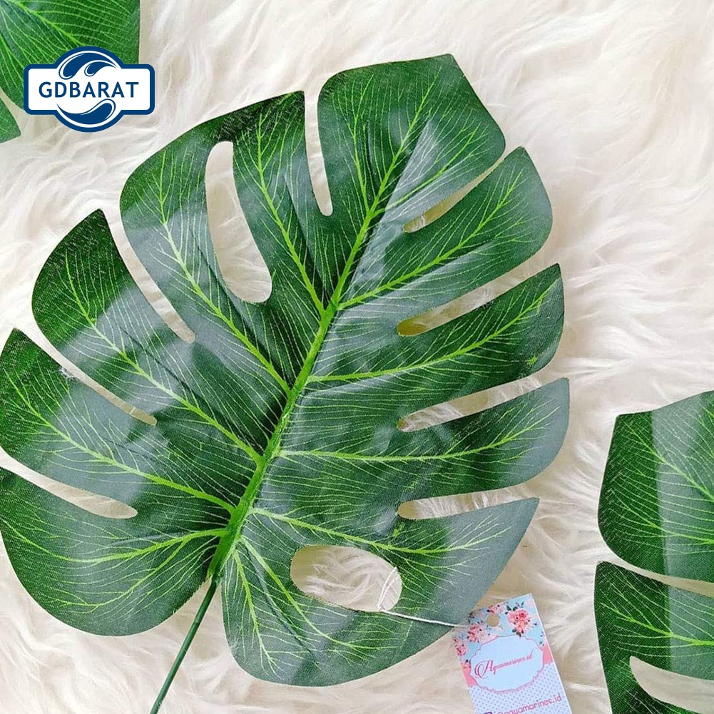 GD 24Pcs Indoor Tropical Leaves Plant Decor Artificial