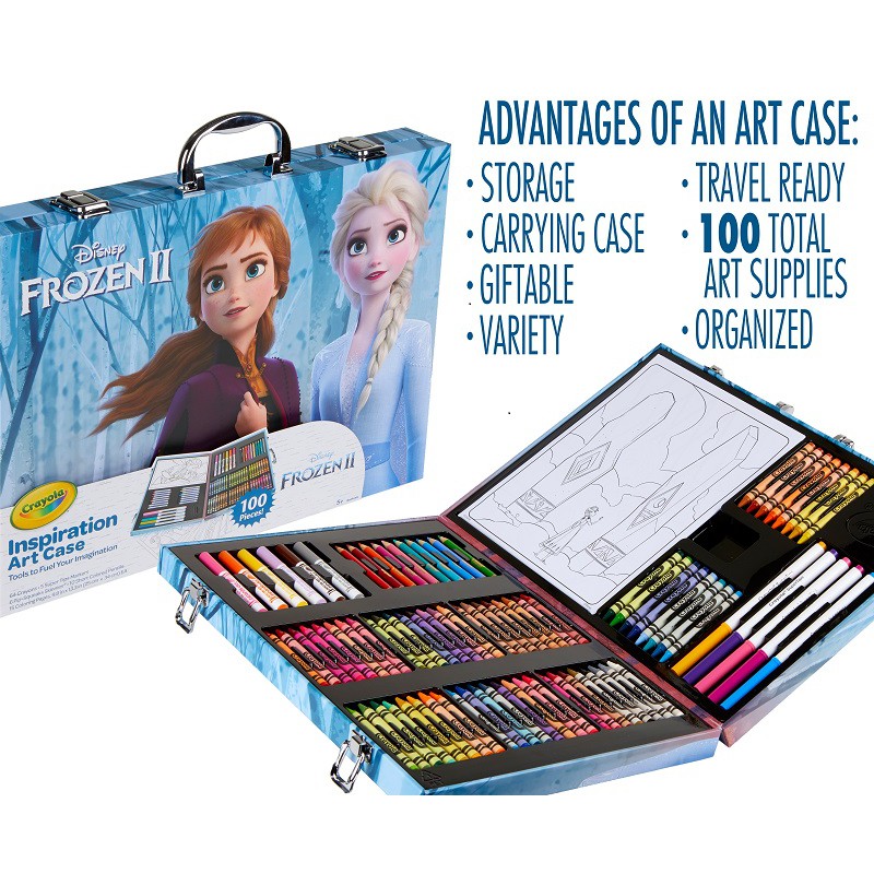 Bộ dụng cụ nghệ thuật Frozen - Crayola Frozen 2 Inspiration Art case