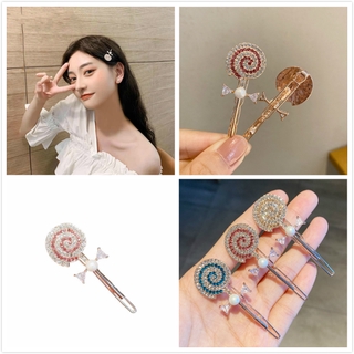 Kẹp Tóc iFIT Đính Đá Hình Kẹo Mút Kiểu Hàn Quốc Đáng Yêu