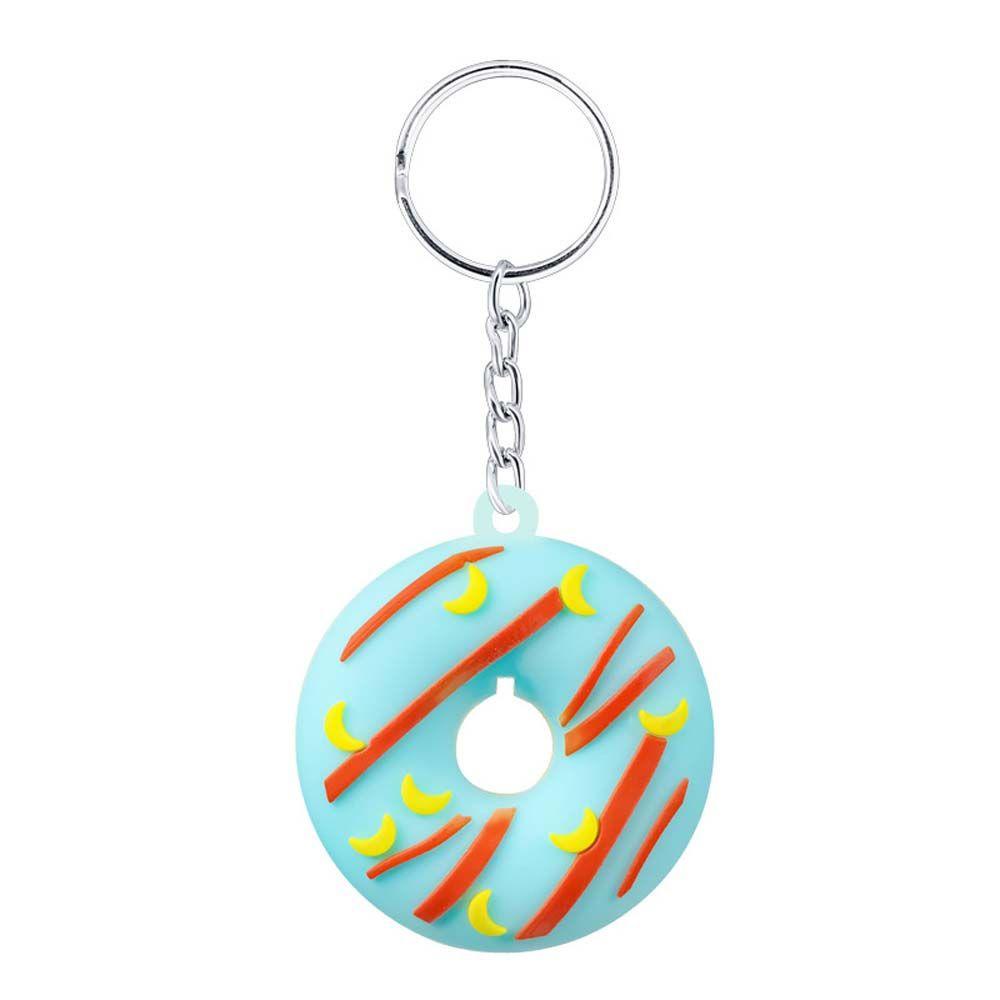 Móc Khóa Hình Bánh Donut Hoạt Hình Dễ Thương
