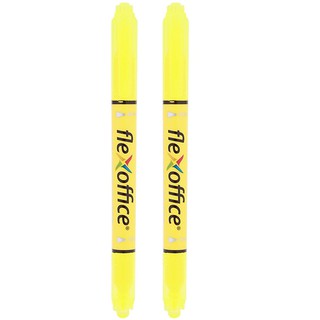 Bút dạ quang 2 đầu FlexOffice FOHL01
