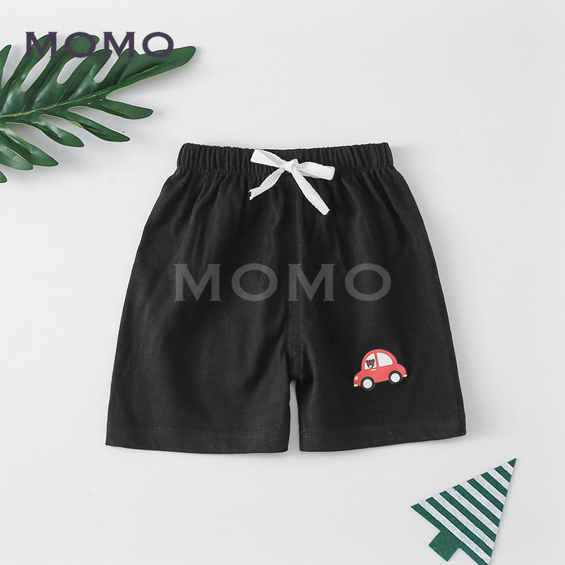 Quần Short Vải Cotton Màu Trơn Thời Trang Mùa Hè Cho Bé 1-7 Tuổi