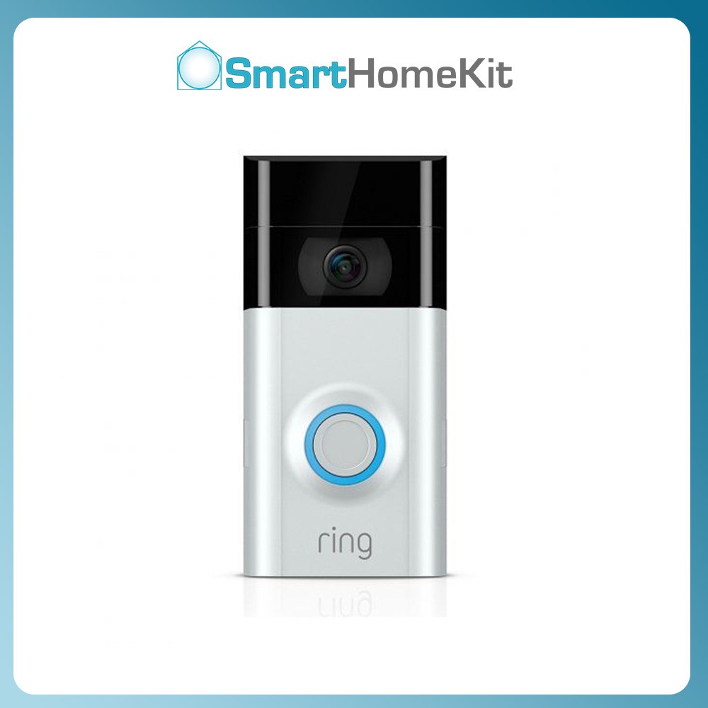 Chuông cửa thông minh Ring Video Doorbell 2 (Ver.2020) - Camera 1080p HD, pin sạc, điều khiển với Amazon Alexa