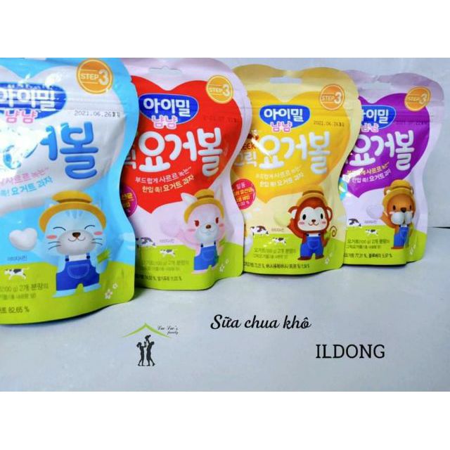 [ILDONG] Sữa chua khô Hy Lạp vị hoa quả cho bé ăn dặm 7m+