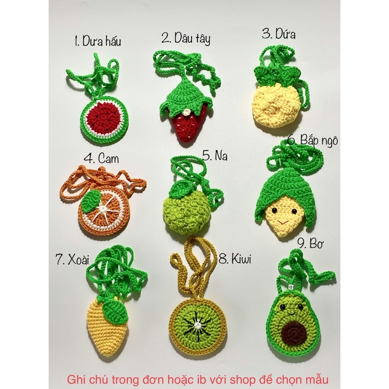 Combo 17 mẫu Túi đựng tỏi cho bé - Túi đeo tránh vía - Túi tỏi