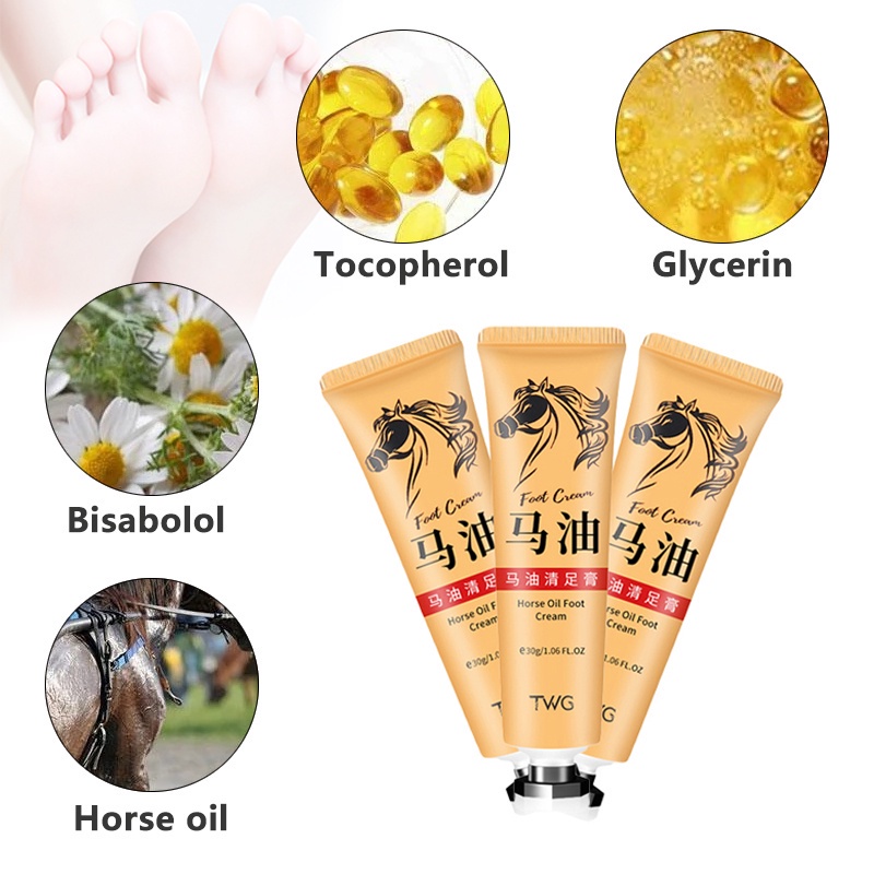 1 Mặt Nạ Chân Tẩy Tế Bào Chết Chiết Xuất Dầu Ngựa Tự Nhiên Dưỡng Ẩm Chống Nứt Nẻ Gót Chân