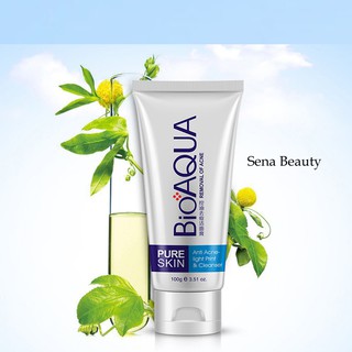 Sữa rửa mặt cho da mụn Bioaqua Pure Skin Anti Acne Cleanser 100G Senabeauty