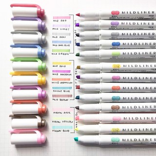 Winzige Bút đánh dấu 2 đầu zebra Mildliner Nhật Bản