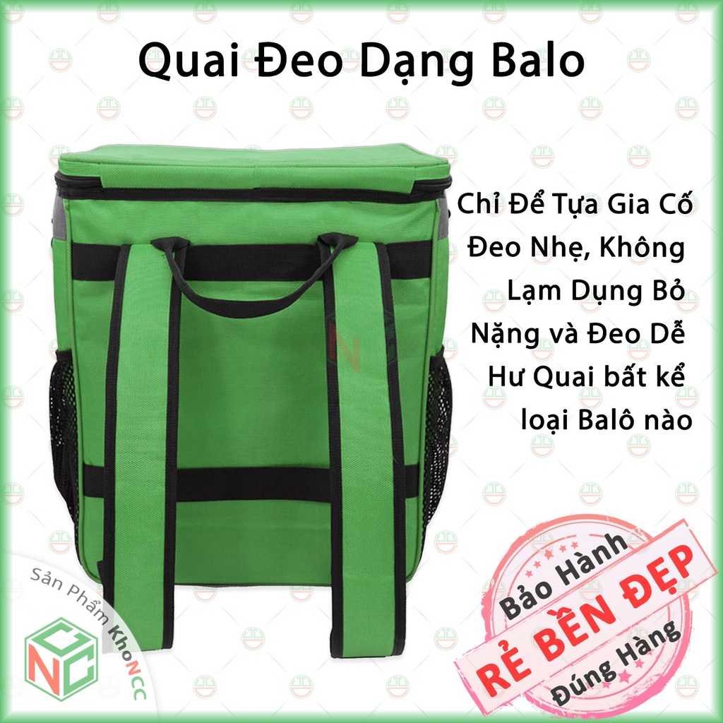 Balo Túi Giữ Nhiệt 42 Lít Cỡ Lớn Đa Năng Cho Quán Ăn - Tiệm Bánh Kem Sinh Nhật - Shiper Giao Hàng - 42L-7188