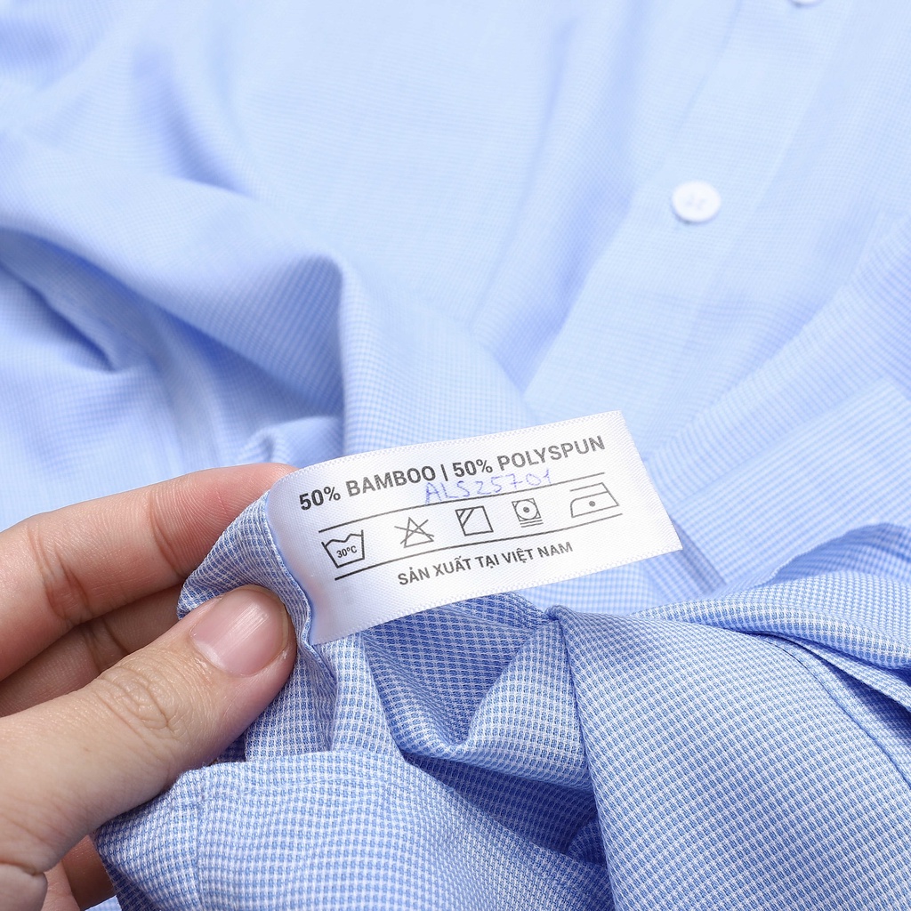 [MẪU MỚI] Áo sơ mi nam dài tay ARISTINO màu xanh trẻ trung, chất liệu mềm mại, thoải mái - ALS25701