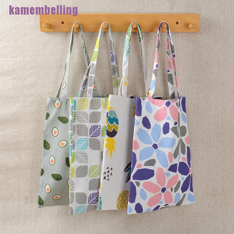 Túi Tote Đeo Vai / Xách Tay Bằng Cotton Lanh Đa Ứng Dụng Cho Nữ