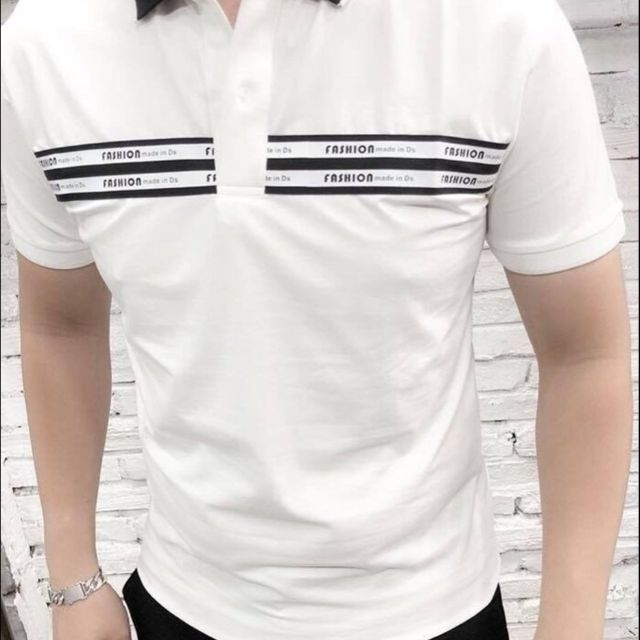 Áo thun nam cổ trụ cotton
