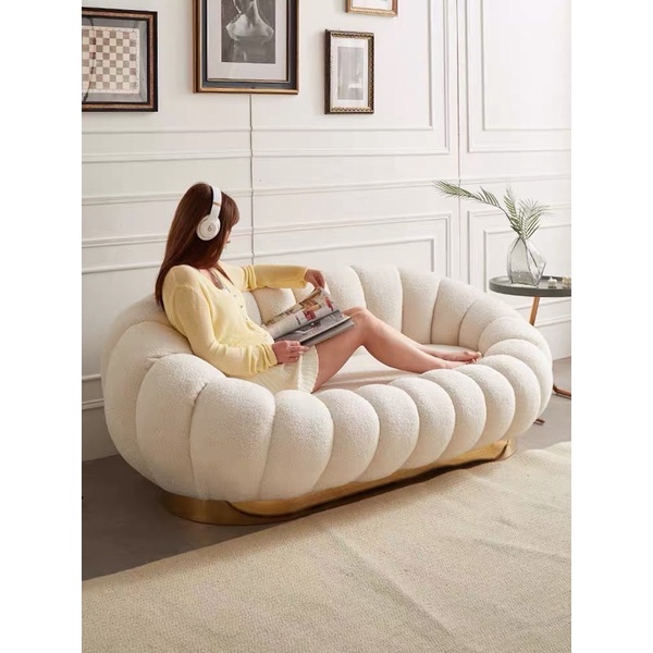 Ghế Sofa Bí ngô len cừu cao cấp - Bắc Âu