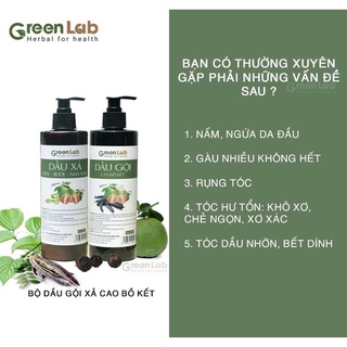 Dầu Xả Dừa Bưởi Nha Đam thiên nhiên Green Lab
