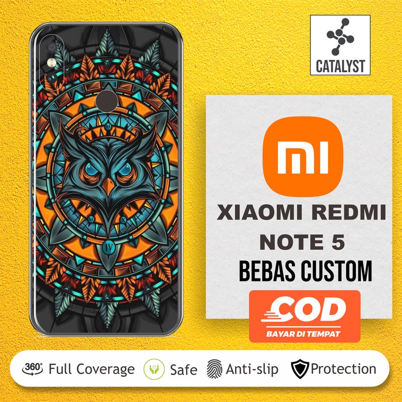 (Mua 1 Tặng 2) Nhãn Dán Bằng Da Garskin Tùy Chỉnh Cho REDMI NOTE 5