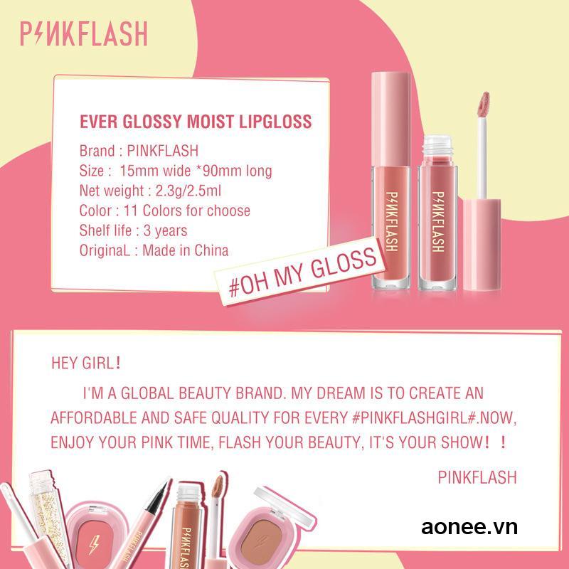 ✨✨Son Bóng Pinkflash Dưỡng Ẩm Cho Đôi Môi Căng Mọng 1 piece 30g