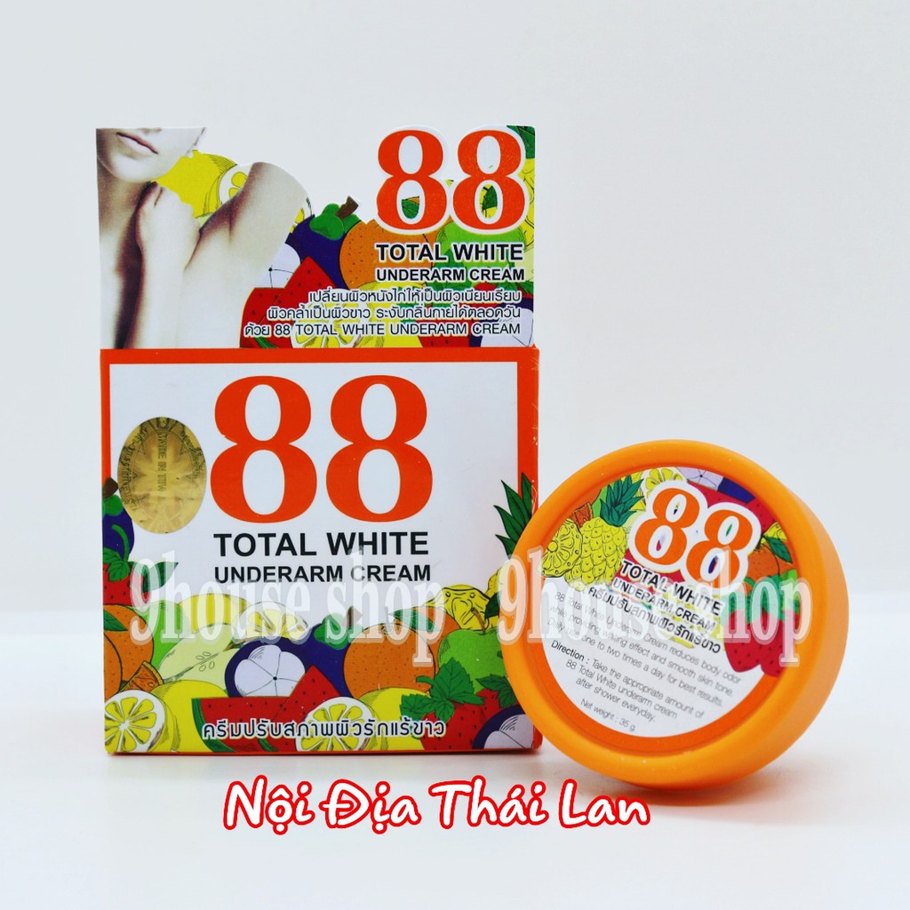 01 Kem Dưỡng Da khử Mùi Vùng Nách 88 TOTAL WHITE UNDERARM CREAM Thái Lan