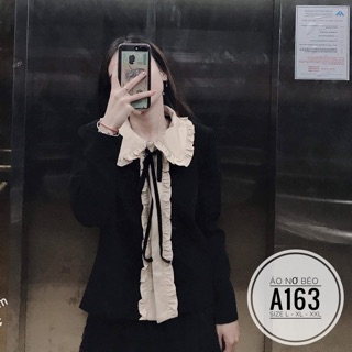 Bigsize Áo nơ bèo A163