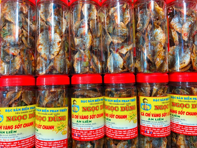 Cá Chỉ Vàng Sốt Chanh ( ăn liền ) là món ăn ngon của Shop Đặc Sản Biển Phan Thiết NGỌC DŨNG; Hộp 200 gram. HSD 12 tháng