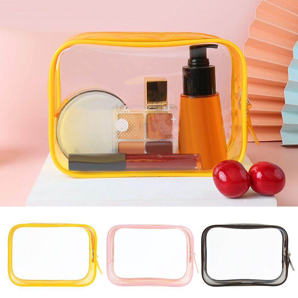 Set 2 Túi Đựng Mỹ Phẩm Bằng Nhựa PVC Trong Suốt Chống Thấm Nước