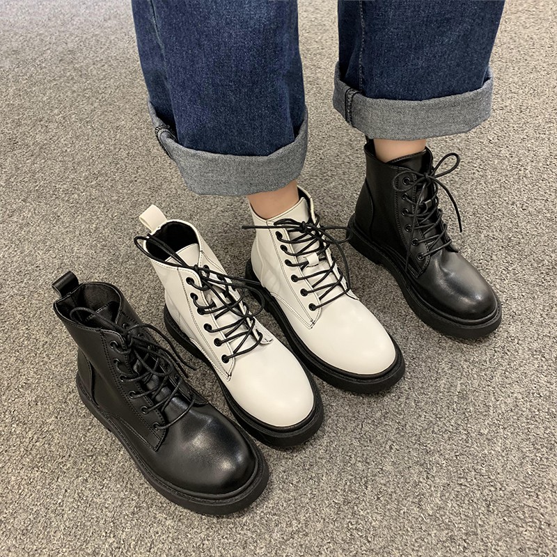 [ORDER] Giày ulzzang cao cổ da mềm mã B2 (ảnh thật ở cuối)
