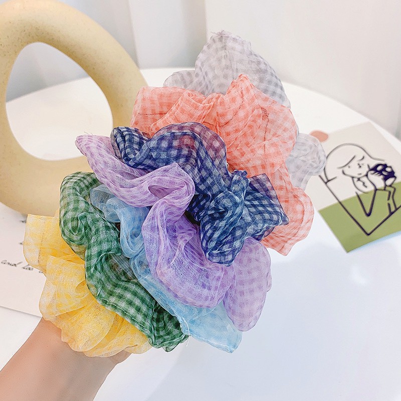 Dây chun buộc tóc vải scrunchies đẹp nhẹ nhàng SC05