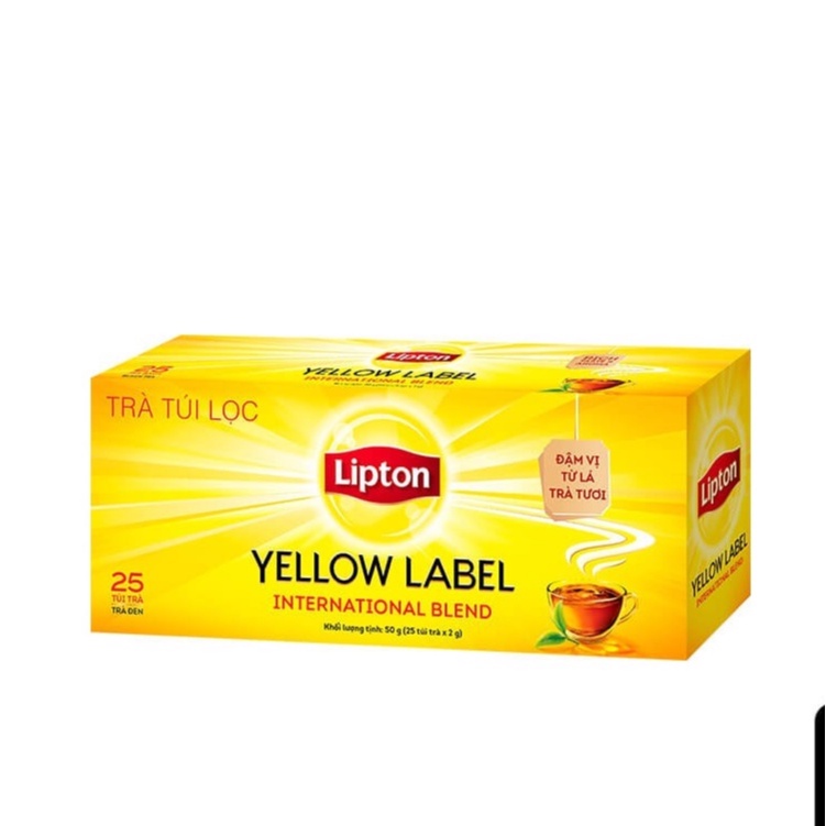 Trà Lipton/ Trà Túi Lọc Nhãn Vàng Yellow Label Hộp 50- 60g