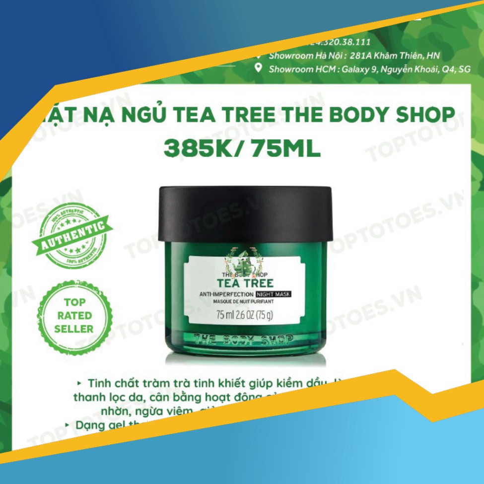 MÙA HÈ SALE HOT Mặt nạ ngủ The Body Shop Tea Tree Anti-imperfection Night Mask ngừa và giảm mụn, thanh lọc da, kiềm dầu 